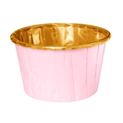 Papilotki muffinki babeczki różowy złoty 20 szt